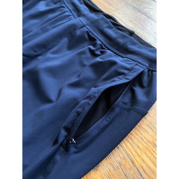 LULULEMON Navy Blue Stretch Nylon Joggers w/Zip Ankle sz XL - Picture 3 of 16